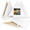 Arteza Classic Blank Triangle Stretched Canvas, 12", Blank Canvas Boards for Painting - 10 Pack